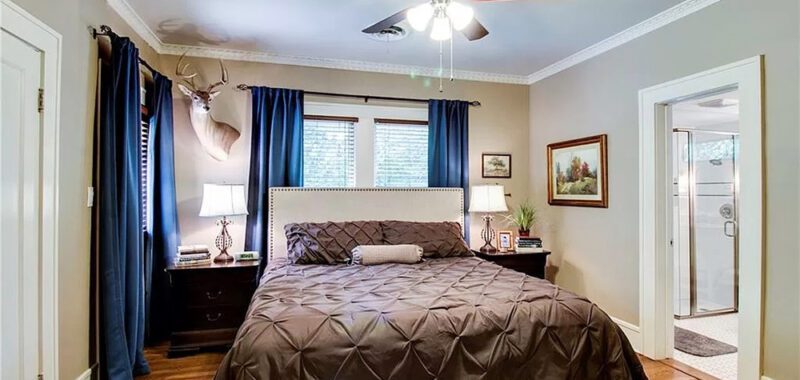 Rustic Elegant Bedroom Design with Heritage Charm