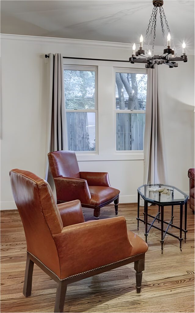 Caramel Brown Leather Chairs that Speak Cozy for Living Spaces