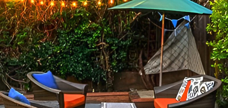 Cozy Patio Design with Twinkling Lights