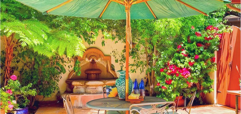Patio with a Touch of Mediterranean Style