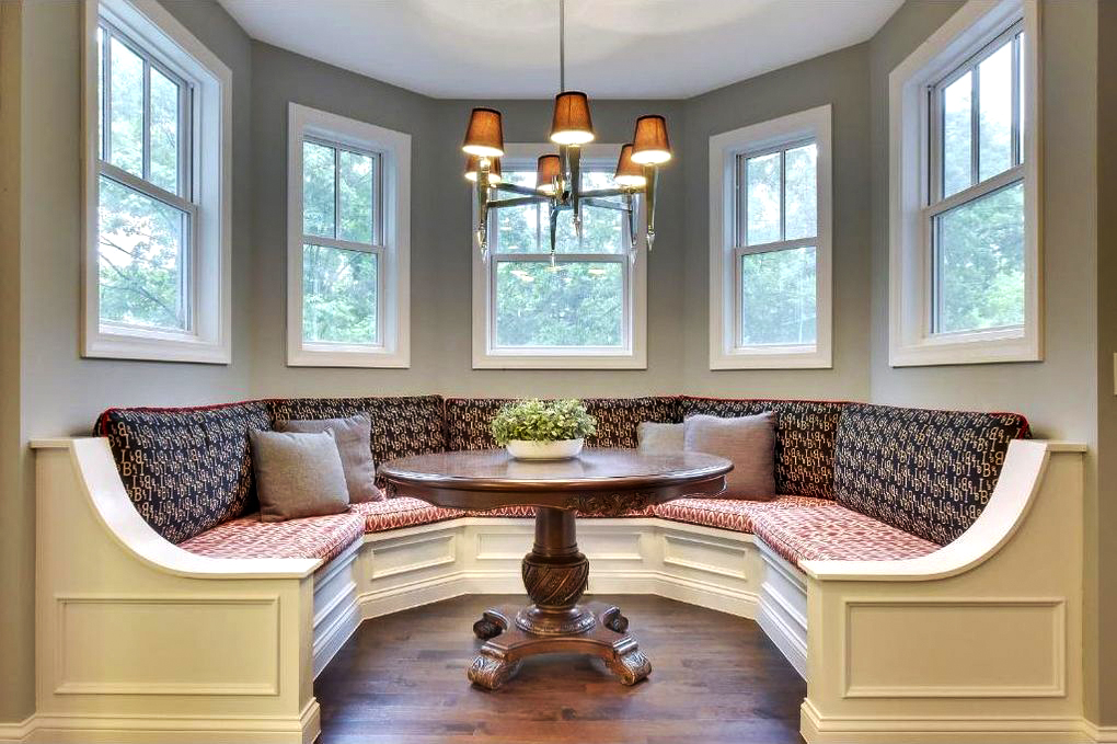 Stunning Curved Banquette Seating Idea
