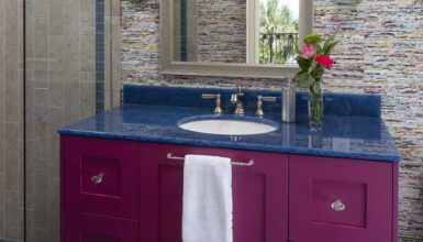 Purple Bathroom Vanity