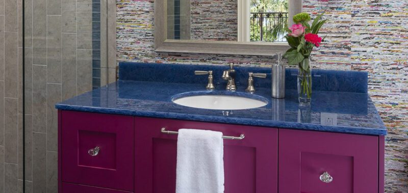 Purple Bathroom Vanity